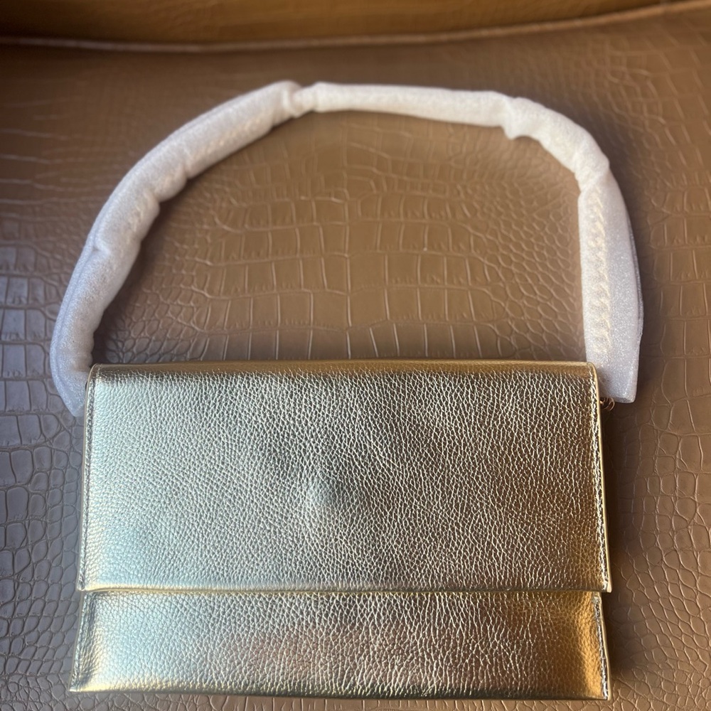 Rebecca Minkoff Lou Flap Leather Clutch Womens Shoulder Bag MSRP $248